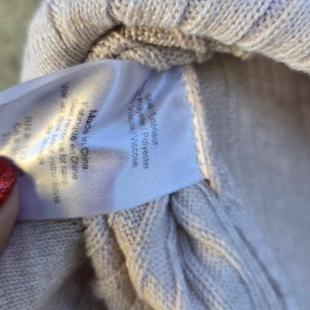 Heartloom Oatmeal Ribbed Button Down Cardigan - Picture 7 of 7